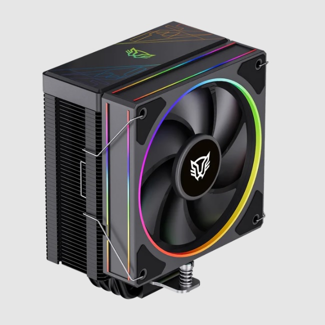 Enfriamiento de Aire Balam Rush Heliux Pro HEX50  Negro 220W 120x78x153mm  600 - 2200 RPM ARGB  4xPipas Compatible con Intel y AMD