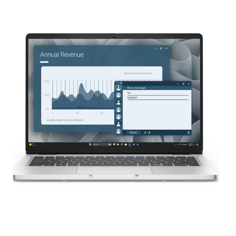 Laptop Dell PC14255 AMD Ryzen AI 5-340 14 pulg 16GB 512GB Windows 11 Pro