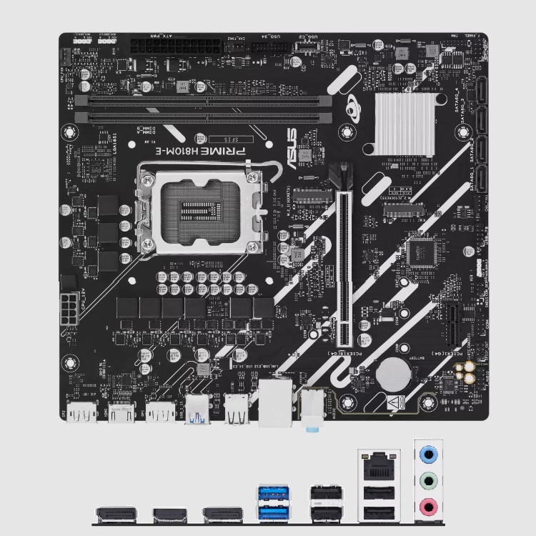 Tarjeta Madre Asus PRIME H810M-E socket 1851 Ultra Series 2 128GB  2xDDR5 2xDP 1xHDMI