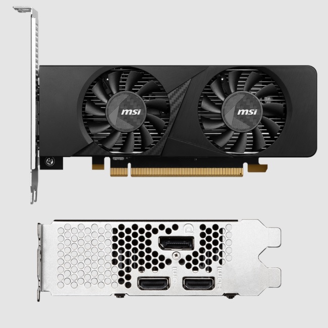 Tarjeta de video MSI 6GB GeForce RTX 3050 Low Profile 2xfan GDDR6 2xHDMI 1xDP