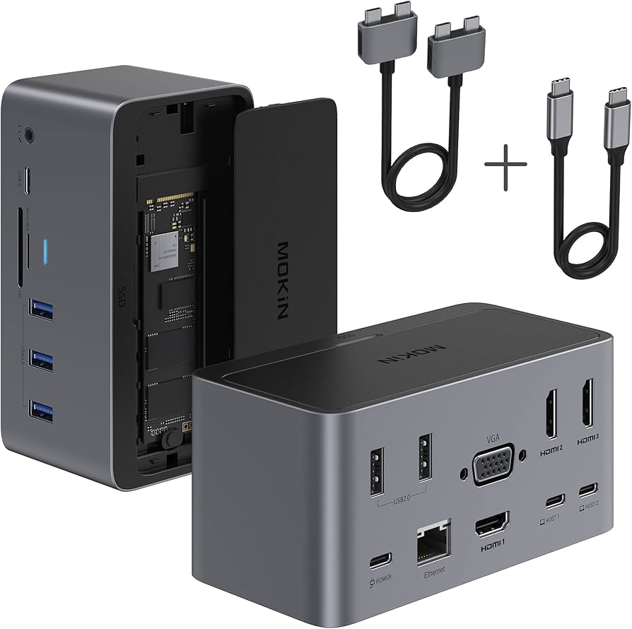 Docking Station Verbatim estacion de acoplamiento USB-C Pro 17 en 1modelo VB32172 color Negro