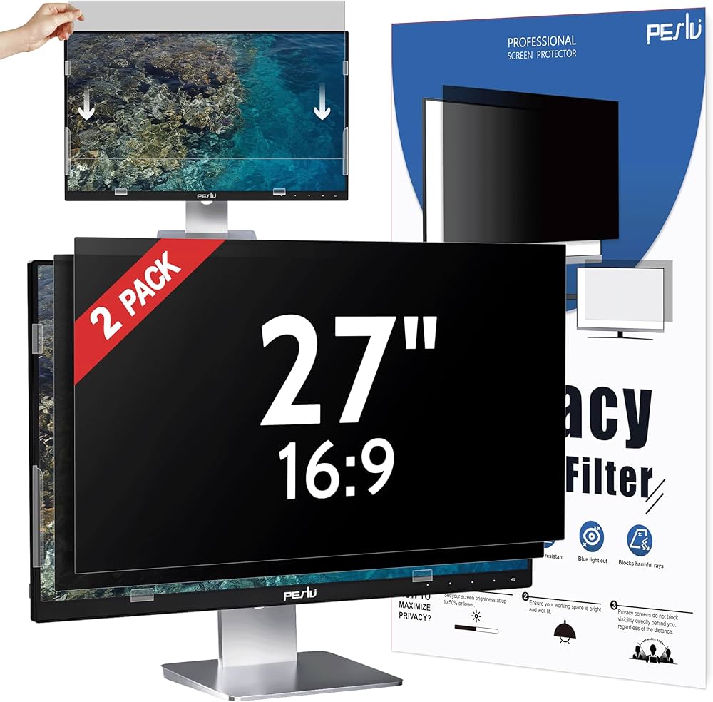Filtro de privacidad Startech para monitor de 27 pulg panoramico 16:9 Colgante de acrilico  61.3x35x6cm  Modelo 2769A-PRIVACY-SCREEN