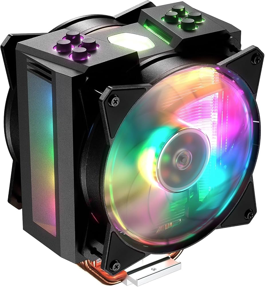 Ventilador Cooler Master MasterAir MA410P RGB 120mm 650-2000RPM Negro