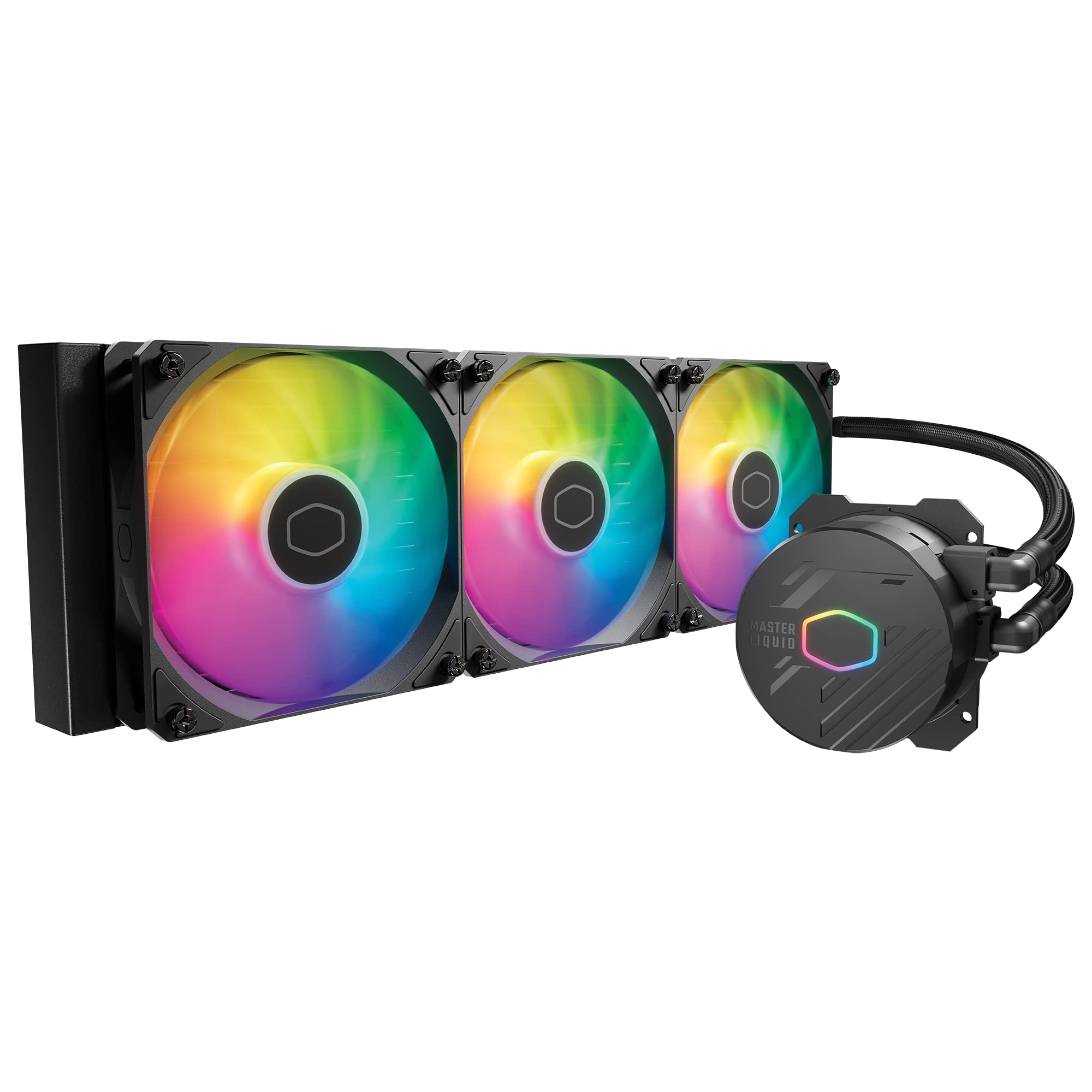 Enfriamiento Liquido Cooler Master MasterLiquid Core II  3x120 mm  ARGB  1750RPM  Negro