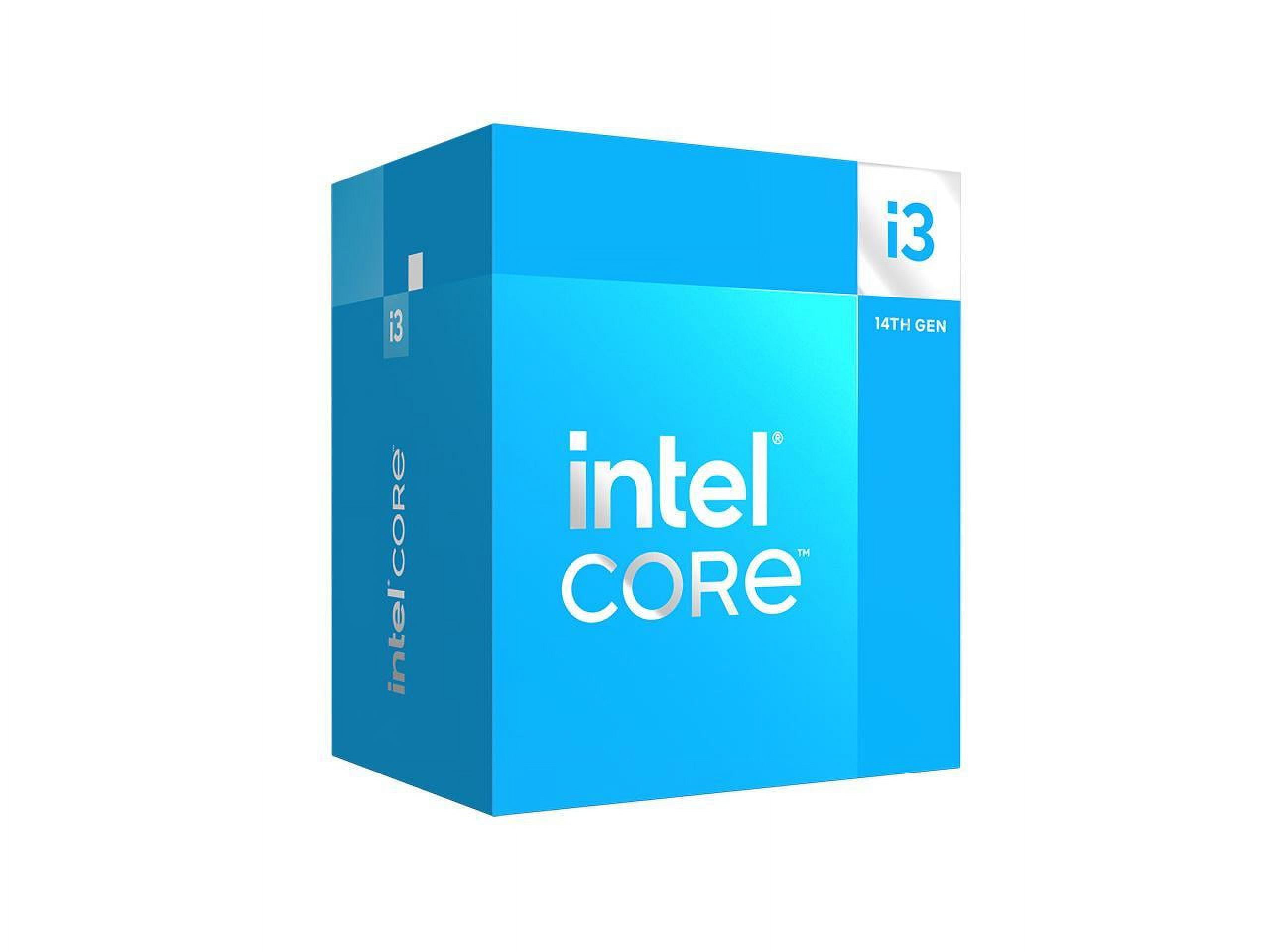 Procesador Intel Core i3-14100 con disipador y graficos LGA 1700 14a Gen 4Core 3.5Ghz 60w