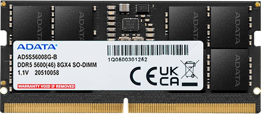 Sodimm ADATA 8GB DDR5 5600Mhz So-Dimm AD5S56008G-S