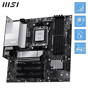 Tarjeta Madre MSI PRO B850M-P WIFI Caja abierta Socket AM5 4xDDR5 1xHDMI 256GB MicroATX