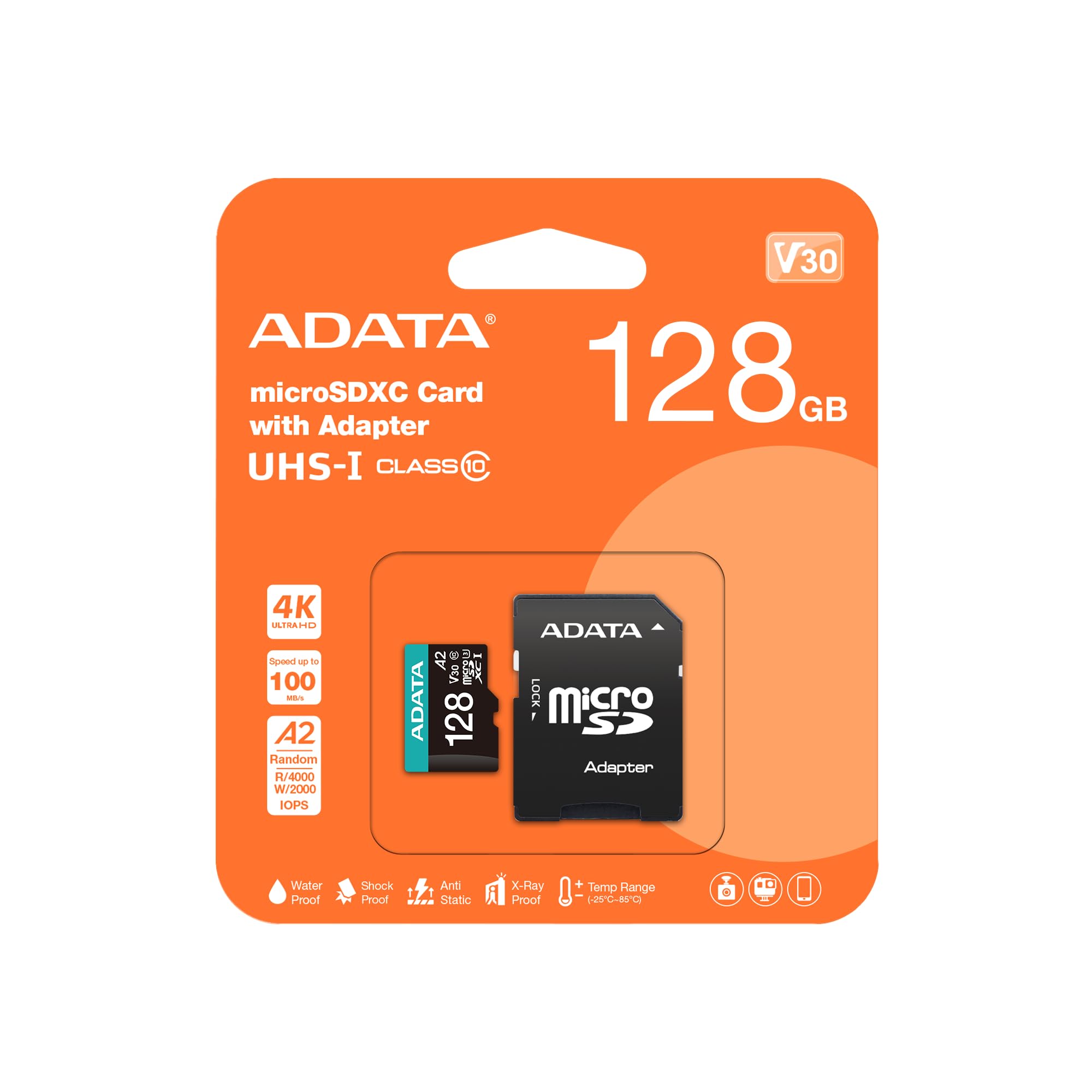 Memoria SD ADATA Premier PRO 128GB SDXC UHS-I U3 V30 95/60MB/s
