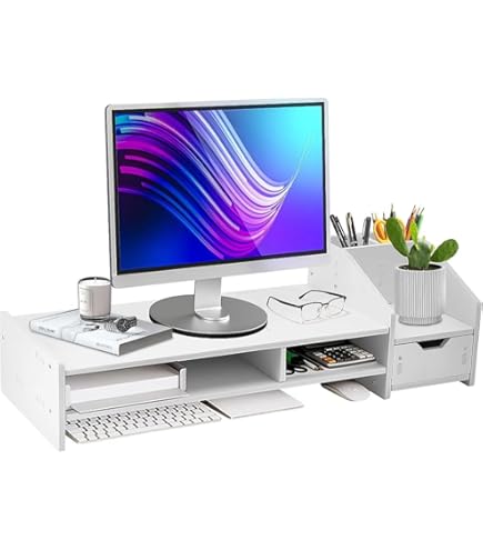 Soporte de articulado Naceb de escritorio para 1monitor de 10 pulg a 32 pulg hasta 10kg color Blanco modelo NA-0213